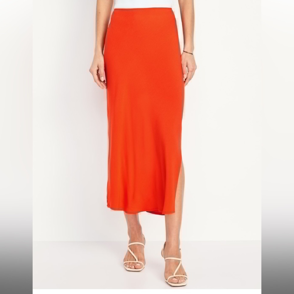 Old Navy High Waisted Slip Skirt